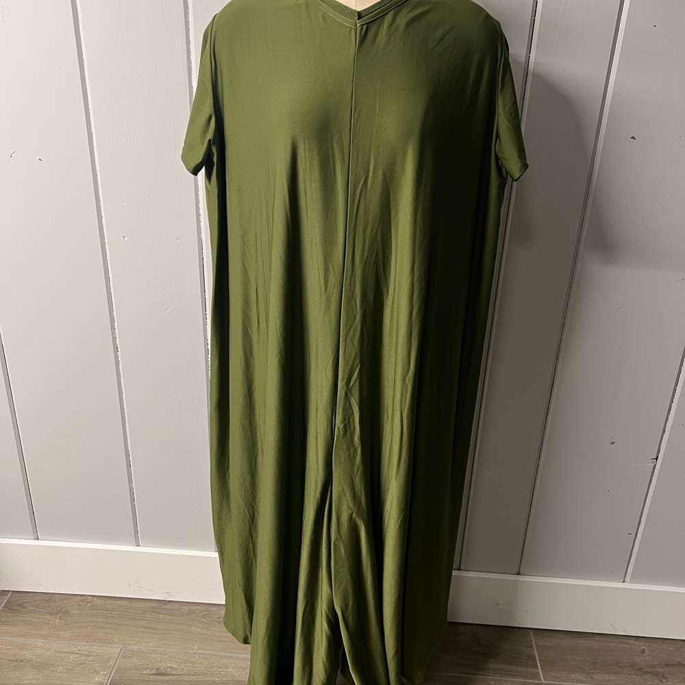 SHEIN Curve Forest Green Jumpsuit